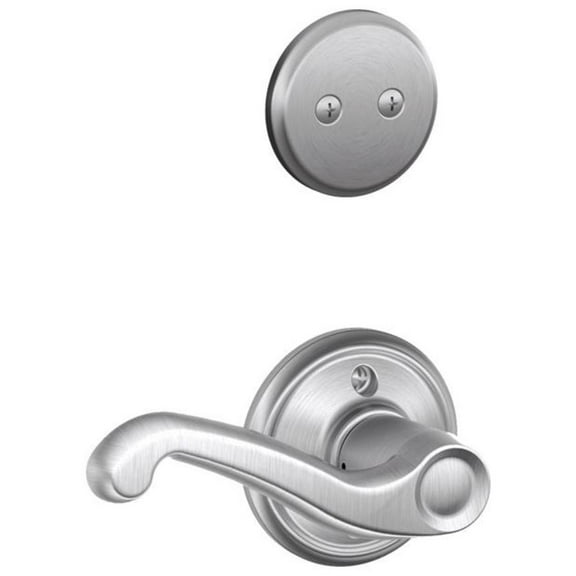 Schlage F94-Fla-Rh Flair Right Handed One-Sided Dummy Interior Pack - Chrome