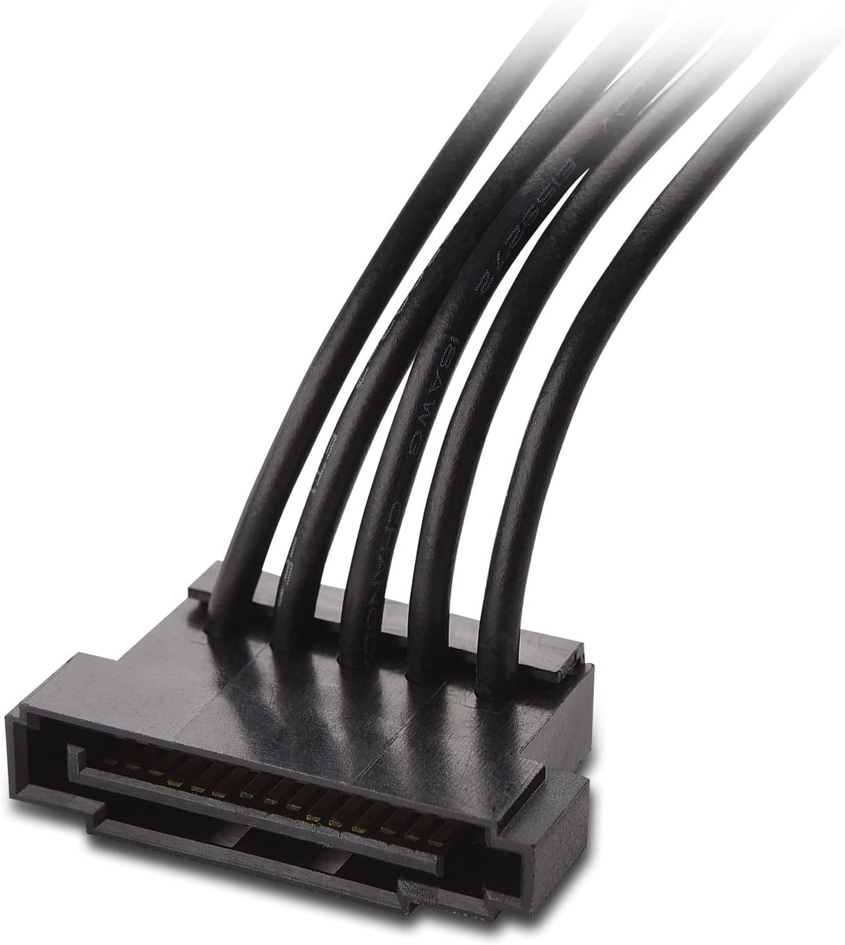 HRTGFD-2-Pack 15 Pin SATA to 4 SATA Power Splitter Cable - 18 Inches