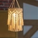 thumbnail image 3 of Boho Lamp Shade,Boho Hanging Lamp Handmade Macrame Lamp Shade Plug in Pendant Light,Bohemian Hanging, 3 of 5