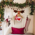 thumbnail image 2 of Vggrvlo Reindeer Christmas Gifts Christmas Thanksgiving Home Party Ornaments Moose Xmas Treetop Ornament for Home and Party, 2 of 6