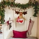 thumbnail image 4 of pstuiky Adornos navideños de ciervo colgante navideño de ciervo nevado adornos navideños con ambiente flocado decoraciones navideñas de reno para mesa., 4 of 6