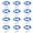 Blue, variant on 12 Pack Fairy Lights Battery Operated String Lights 6.6ft 20 Led Waterproof Silver Wire Light for DIY Party Wedding Christmas Valentines Day Decoration