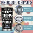 thumbnail image 3 of You''re the Thing I Found on the Internet, 20oz Stainless Steel Lovers Tumblers, Coffee Mug for Boyfriend Girlfriend Husband Wife, Husband Tumbler with Straw & Lid, 3 of 6