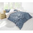 thumbnail image 3 of Juego de cama contorno floral gris, 3 of 4