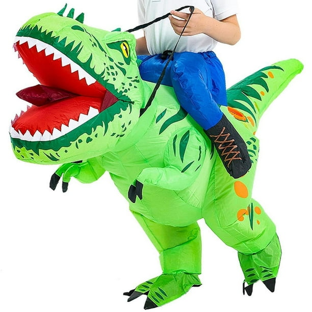 Disfraz inflable de dinosaurio Yinane para cumpleaños de 80 a 100 cm