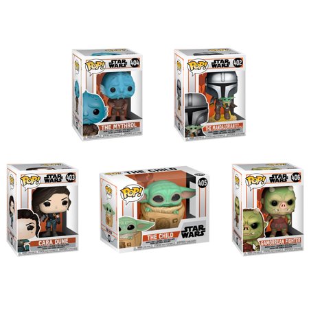 Funko POP! Star Wars Vinyl Bobble Figure - The Mandalorian S3 - SET OF 5 (Child, Cara +3)