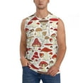 thumbnail image 3 of Uemuo Cartoon Mushrooms Pattern Men's Sleeveless T-Shirt,Muscle Athletic Tank Top, Moisture-wicking Quick-dry Breathable Classic Tee Top for Gym Run Outdoor Sports-XX-Large, 3 of 8
