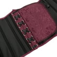 thumbnail image 6 of Corset Top Bustiers for Women Lace Up Ovebust Victorian Corset Plus Size Vintage Corsets Wine Red XS, 6 of 6