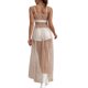 thumbnail image 4 of Vestido de malla brillante para mujer Vestido de playa de lentejuelas para vacaciones Nituyy Vestido de playa transparente, 4 of 5