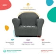 thumbnail image 4 of Roundy Childrens Chair Microsuede Charcoal, 4 of 5
