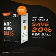 PRO-SPIN Ping Pong Balls, 3-Star Orange Table Tennis Balls, 24 Count