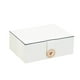 thumbnail image 4 of Joyeros para mujer, organizador de joyas, caja de cuero, grandes joyeros, organizador de pendientes, estuche de almacenamiento, exhibición de doble capa con bandeja extraíble, elegante joyero, contene, 4 of 5