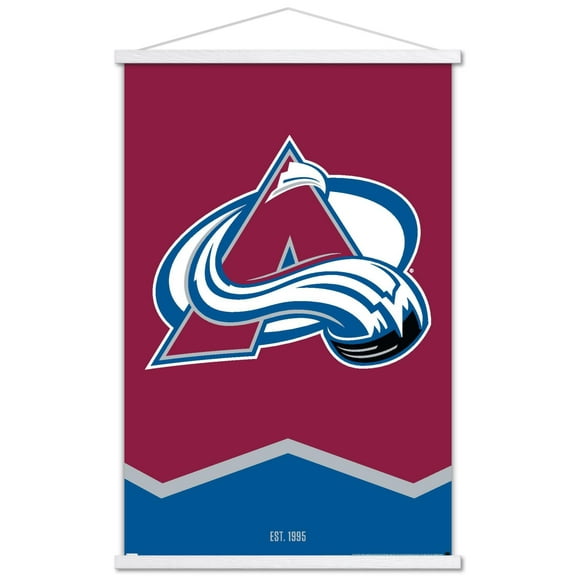NHL Colorado Avalanche - Logo 21 Wall Poster with Wooden Magnetic Frame, 22.375" x 34"