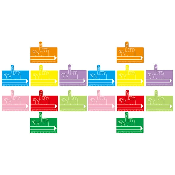 16 Pcs Reading Finger Tools Bookmark Colorful Student