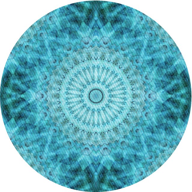 Ahgly Company Machine Washable Indoor Square Transitional Bright Turquoise Blue Area Rugs, 3' Square