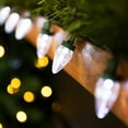 thumbnail image 2 of Northlight Set of 25 Pure White LED C7 Christmas Lights, 2 of 6