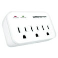 thumbnail image 2 of Monster 1601 Just Power It Up Surge Protector Wall Tap, White, 2 of 6