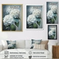 thumbnail image 4 of Designart "White Hydrangea Hues" Floral Floater Framed Canvas Print, 4 of 7