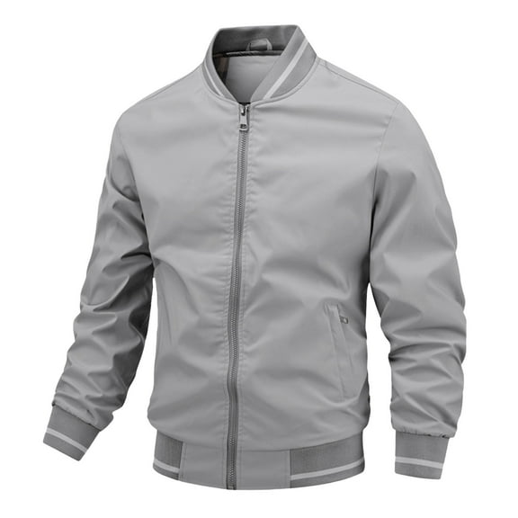 Mens Leather Jacket Loose Sports Casual Bussiness Full Zip Oversized Denim Jacket Women,Light Gray,2XL