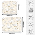thumbnail image 4 of Cute Duck and Flowers Drying Dish Mat Quick Drying Absorbent Soft Durable for Kitchen 16" x 18", 4 of 10