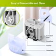 thumbnail image 4 of Cat Water Fountain Pump, ZEKIRY DR-DC Replacement Pump for Stainless Steel Pet Water Dispenser, Ultra Quiet Pet Fountain Pump, IP68 SMA-800 Submersible Motor for Dog Drinking Fountain, 4 of 8