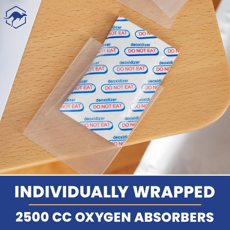 5 Gallon (30/15) Mylar Food Storage Bags 2500CC Oxygen Absorbers +