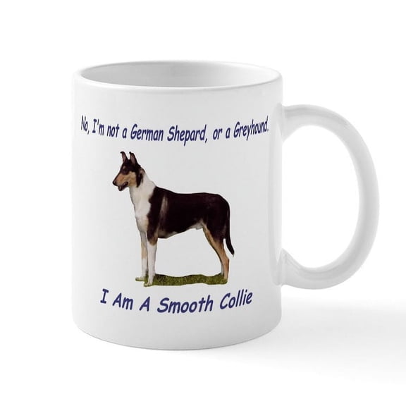 CafePress - Smooth Collie Mugs - 11 oz Ceramic Mug - Novelty Coffee Tea Cup