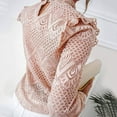 thumbnail image 4 of Babysbule Women's Summer Tops Womens Silod Lace Long Sleeve&nbsp;Casual Loose Tank Tops, 4 of 7