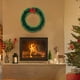 thumbnail image 3 of Corona de Navidad, corona de puerta delantera, guirnalda navideña de hojas blancas, corona de Navidad para sala de estar, ventana, fiesta, pared 30cmx30cm BLESIY Guirnalda navideña, 3 of 8