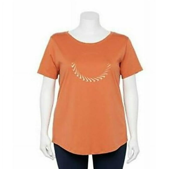 Nike Women's Sportswear Icon Clash Graphic Tee, RUST, 1X New with box/tags