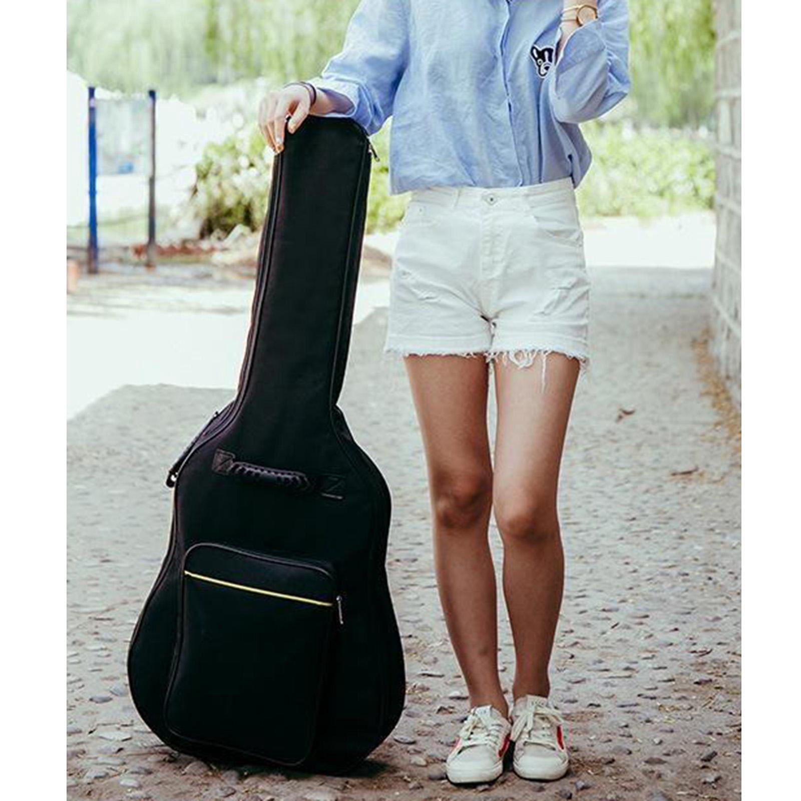 LeeQinersw Lightweight Waterproof Travel 41'' inch Guitar Case Oxford Cloth Padded Shoulder