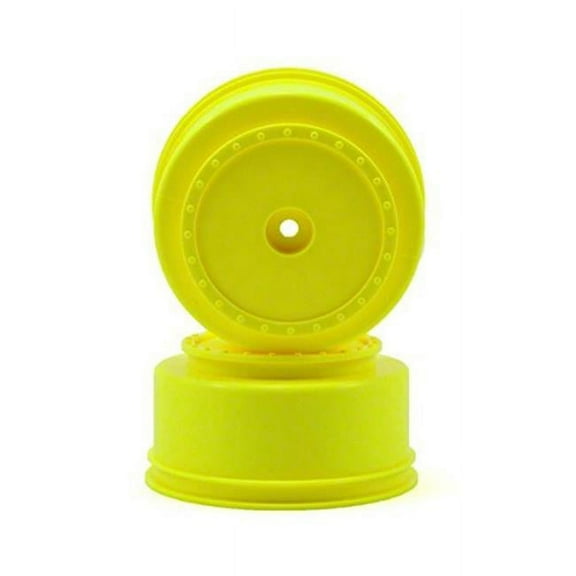 DE Racing DERBS4LY Borrego Short Course Wheels, Yellow for TLR TEN-SCTE -22SCT & TeknoSCT410