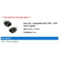 thumbnail image 2 of Horn Set - Compatible with 1990 - 1995 Acura Legend 1991 1992 1993 1994, 2 of 2