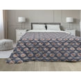 thumbnail image 1 of Tribal Down Alternative Comforter, Colorful Themed Pattern with Traditional Geometric Elements, Microfiber Quilt for All Season, 5 Sizes, Pale Peach Multicolor, by Ambesonne, 1 of 3