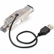 Gigabit Fiber to RJ45 Ethernet Media Converter Dongle, USB Powered, SMF/MMF, Single/Multimode Optical Fiber, Metal Housing