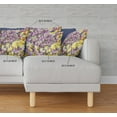 thumbnail image 4 of 18" Purple Yellow Springtime Indoor Outdoor Throw Pillow, 4 of 4