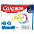 thumbnail image 1 of Colgate Total Active Prevention Whitening Toothpaste Gel, Mint Flavour, 120 mL, 3 Pack, 3 x 120 mL, 1 of 5