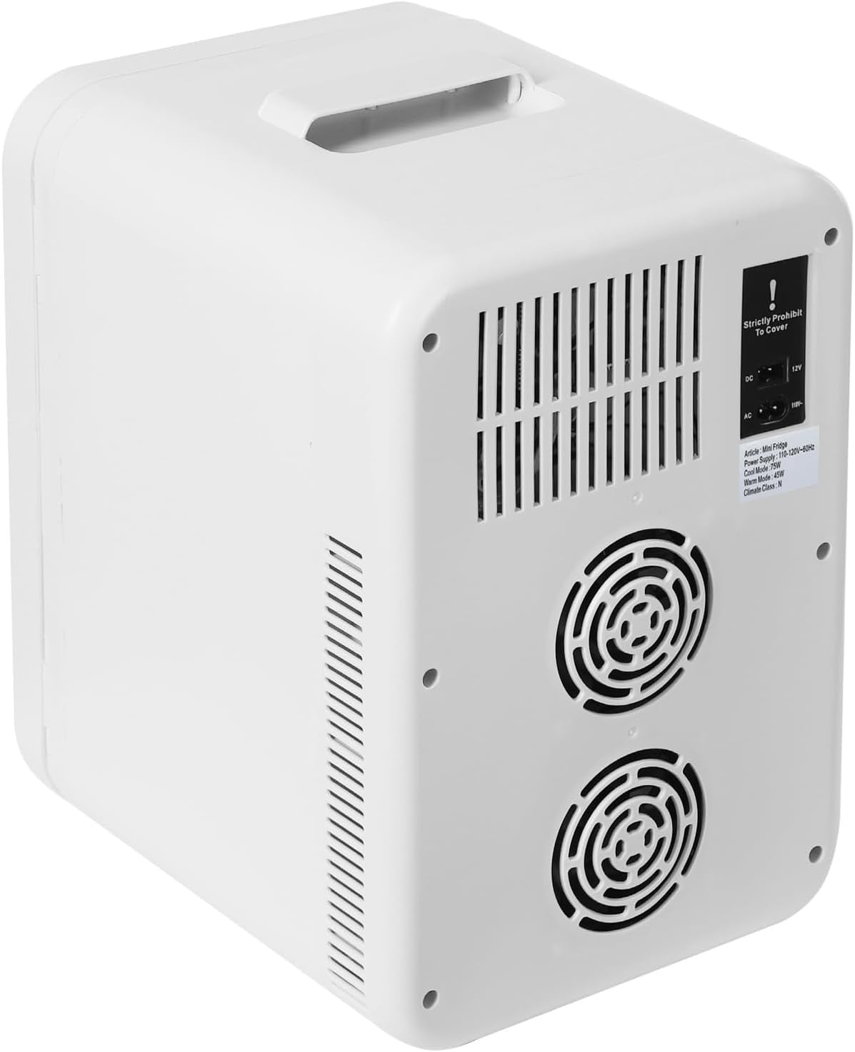 20L Mini Fridge, Portable Mini Fridge w/LED Temperature Control, 110V AC and 12V DC, Cooler & Warmer Multifunctional Fridge for Apartment, Office, Car