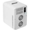 thumbnail image 6 of 20L Mini Fridge for Bedroom Car Office, Portable Mini Fridge Cooler & Warmer Touch Panel and Digital Temperature for Food Drinks Skincare Beauty, Small Refrigerator with Glass Front - White, 6 of 9