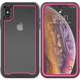 thumbnail image 1 of Clear Back Cover Case for Apple iPhone X (5.8 Inch), iPhone Xs Case 5.8", Shock-Resistant Cover Hard Plastic Durable Silicone Defender Case Protective Rugged Dust Proof Phone Protector Case (Rose), 1 of 6