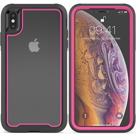 iPhone XS Max Case, Allytech Slim Clear Shock-Absorbing Dustproof Lightweight Cover, Without Built-in-Screen Protector, 2 in 1 Shockproof Case for for iPhone XS Max 2018 (6.5
