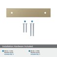 thumbnail image 4 of Amerock Ladera 3-3/4 inch (96mm) Center-to-Center Rectangle Golden Champagne Cabinet Pull Backplate, 4 of 6