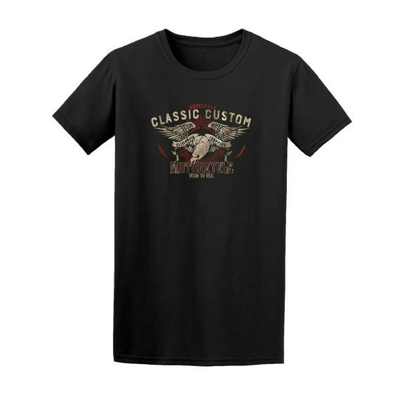 Classic Eagle Vintage Motorcycle T-Shirt Men -Image by Shutterstock, Male 3X-Large