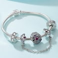 thumbnail image 1 of Pulsera de cuentas con dijes europeos para mujer, joyería hecha a mano, regalo, 1 of 5