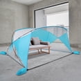 thumbnail image 5 of Zimtown Beach Tent UPF 50+ Sun Shelter Silver Coating Canopy with Extended Lightweight Porch Tent for Beach Sun Shade Fishing Hiking 7.87x5.9ft, 5 of 7