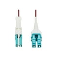 thumbnail image 2 of Eaton Tripp Lite Series 400G Duplex Multimode 50/125 OM4 Fiber Optic Cable (CS-PC/LC-PC), Round LSZH Jacket, Magenta, 5 m - Network cable - CS/PC multi-mode (M) push/pull to LC/PC multi-mode (M) push/pull - 5 m - fiber optic - duplex - 50 / 125 micron - OM4 - white, magenta, aqua, 2 of 5