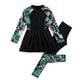 thumbnail image 1 of Odeerbi 6-13 Años Niñas 2 Piezas de Manga Larga Rash Guard Conjunto Upf 50 + Vestido de Baño Seco Rápido Con Leggings de Baño, 1 of 7