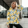 thumbnail image 5 of SCRAWLGOD Lemons Pullover Hoodie Sweaters for Women Hoodies Pullover Graphic Long Sleeve Tops for Women Lightweight Oversized Crewneck Sweatshirt Women Plus Size S for Running, 5 of 7