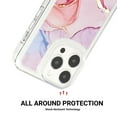 thumbnail image 5 of for iPhone 14 Plus Clear Case, Luxury Elegant Pattern Shockproof Slim Fit Soft TPU Cover Transparent Anti-Scratch Protective Anti-fall Back Phone Case for iPhone 14 Plus, C, 5 of 11