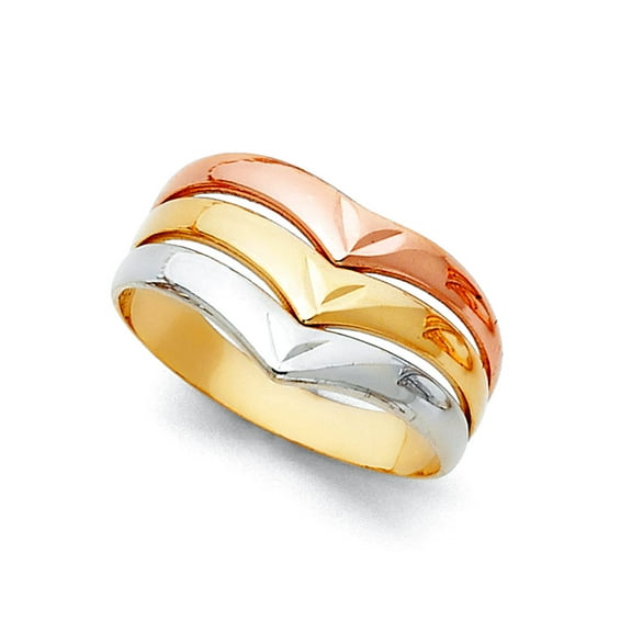 14k Yellow Gold Semanario Ring Size 7 Ring for Women - 2.9 Grams